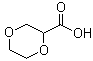 structure of CAS# 89364-41-0, 1,4-二恶烷-2-羧酸