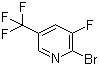 2-Bromo-3-fluoro-5-(trifluoromethyl)pyridine molecular structure (CAS 89402-29-9)