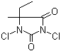 Dichloro-5-ethyl-5-methylhydantoin molecular structure (CAS 89415-87-2)