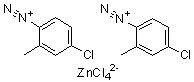 4-Chloro-o-toluenediazonium tetrachlorozincate molecular structure (CAS 89453-69-0)