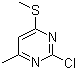 structure of CAS# 89466-59-1, 2-Chloro-4-methyl-6-methylsulfanylpyrimidine