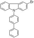 3-Bromo-9-(4-biphenylyl)carbazole molecular structure (CAS 894791-46-9)