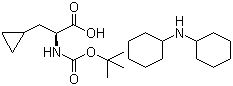 structure of CAS# 89483-07-8, Boc-L-Cyclopropylalanine dicyclohexylamine salt