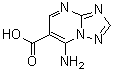 structure of CAS# 89488-18-6, 7-Amino-[1,2,4]triazolo[1,5-a]pyrimidine-6-carboxylic acid