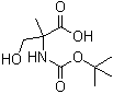 CAS # 89500-39-0, 2-[(tert-Butoxycarbonyl)amino]-3-hydroxy-2-methylpropionic acid