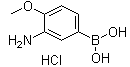 structure of CAS# 895525-75-4, 3-Amino-4-methoxyphenylboronic acid hydrochloride