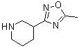 3-(5-Methyl-1,2,4-oxadiazol-3-yl)piperidine molecular structure (CAS 895573-64-5)