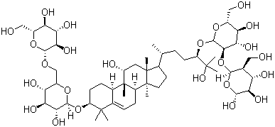structure of CAS# 89590-95-4, 罗汉果皂甙 IV