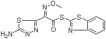 (S)-2-Benzothiazolyl (Z)-2-(5-amino-1,2,4-thiadiazol-3-yl)-2-methoxyiminothioacetate molecular structure (CAS 89604-91-1)