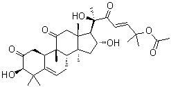 CAS # 89647-62-1, 3-epi-Isocucurbitacin B, (3beta,9beta,10alpha,16alpha,23E)-25-(Acetyloxy)-3,16,20-trihydroxy-9-methyl-19-norlanosta-5,23-diene-2,11,22-trione, 3-epi-Isocucurbitacin B, 3beta,16alpha,20(R)-Trihydroxy-25-acetoxy-2,11,22-trioxocucurbita-5,23(E)-diene, NSC 359240