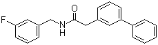 N-[(3-Fluorophenyl)methyl]-[1,1'-biphenyl]-3-acetamide molecular structure (CAS 897015-56-4)