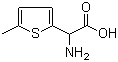 2-Amino-2-(5-methylthiophen-2-yl)acetic acid molecular structure (CAS 89776-66-9)