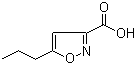 5-丙基异恶唑-3-羧酸分子结构 (CAS 89776-75-0)