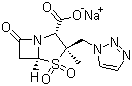 他唑巴坦钠分子结构 (CAS 89785-84-2)