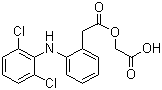 structure of CAS# 89796-99-6, Aceclofenac