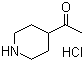 structure of CAS# 89895-06-7, 1-(4-Piperidinyl)ethanone hydrochloride