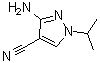 structure of CAS# 89897-29-0, 3-Amino-1-isopropyl-1H-pyrazole-4-carbonitrile