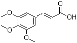 structure of CAS# 90-50-6, 3,4,5-Trimethoxycinnamic acid