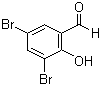 structure of CAS# 90-59-5, 3,5-Dibromosalicylaldehyde