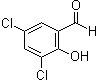 structure of CAS# 90-60-8, 2-Hydroxy-3,5-dichlorobenzaldehyde