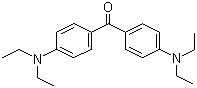 structure of CAS# 90-93-7, 4,4'-Bis(diethylamino) benzophenone