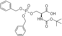 structure of CAS# 90013-45-9, N-Boc-O-(dibenzylphospho)-L-serine