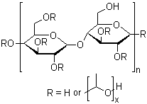 羟丙基纤维素分子结构 (CAS 9004-64-2)