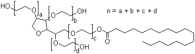 structure of CAS# 9005-67-8, Tween 60