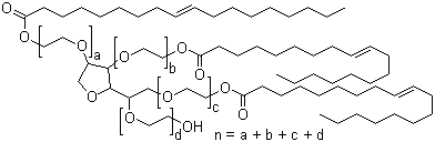 structure of CAS# 9005-70-3, 吐温 85