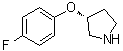 structure of CAS# 900512-41-6, (3R)-3-(4-Fluorophenoxy)pyrrolidine