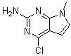 structure of CAS# 90065-71-7, 2-Amino-4-chloro-7-methyl-7H-pyrrolo[2,3-d]pyrimidine