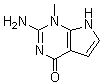 CAS # 90065-75-1, 2-Amino-1,7-dihydro-1-methyl-4H-pyrrolo[2,3-d]pyrimidin-4-one