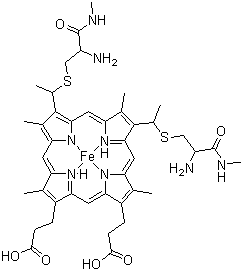 structure of CAS# 9007-43-6, Cytochrome C