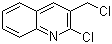 2-氯-3-氯甲基喹啉分子结构 (CAS 90097-52-2)