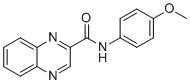 structure of CAS# 901599-43-7, N-(4-甲氧基苯基)喹喔啉-2-甲酰胺