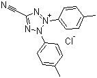 structure of CAS# 90217-02-0, 5-Cyano-2,3-bis(4-methylphenyl)tetrazolium chloride