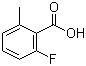 structure of CAS# 90259-27-1, 2-Fluoro-6-methylbenzoic acid
