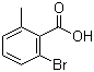 2-溴-6-甲基苯甲酸分子结构 (CAS 90259-31-7)