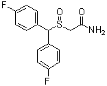 2-[[Bis(4-fluorophenyl)methyl]sulfinyl]acetamide molecular structure (CAS 90280-13-0)