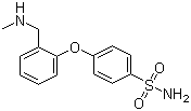 structure of CAS# 902836-97-9, 4-[2-[(Methylamino)methyl]phenoxy]benzenesulfonamide