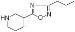 3-(3-Propyl-1,2,4-oxadiazol-5-yl)piperidine molecular structure (CAS 902837-18-7)