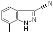 structure of CAS# 90322-84-2, 7-Methyl-1H-indazole-3-carbonitrile