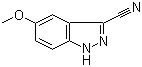 structure of CAS# 90322-88-6, 3-Cyano-5-methoxy-1H-indazole
