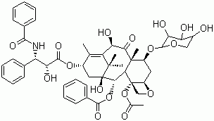 CAS 登录号：90332-63-1, 7-木糖甙-10-脱乙酰基紫杉醇