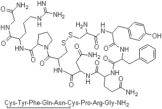 加压素分子结构 (CAS 9034-50-8)