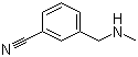 structure of CAS# 90389-96-1, 3-[(Methylamino)methyl]benzonitrile