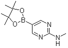 structure of CAS# 904326-88-1, 2-(Methylamino)pyrimidine-5-boronic acid pinacol ester