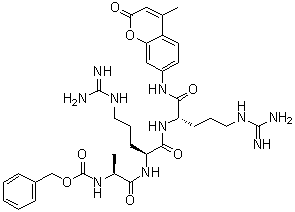 CAS 登录号：90468-18-1, N-[(苯基甲氧基)羰基]-L-丙氨酰-L-精氨酰-N-(4-甲基-2-氧代-2H-1-苯并吡喃-7-基)-L-精氨酰胺