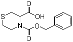 4-N-苄氧羰基硫代吗啉-3-甲酸分子结构 (CAS 90471-66-2)