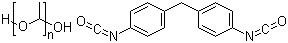 CAS # 9048-57-1, Polypropylene polyol diphenylmethanediisocyanate prepolymer, Poly(oxypropylene) glycol-4,4'-diphenylmethane diisocyanate copolymer, Diphenylmethane diisocyanate-polypropylene glycol polymer, alpha-Hydro-omega-hydroxy-poly(oxy(methyl-1,2-ethanediyl)) polymer with 1,1'-methylenebis(4-isocyanatobenzene)